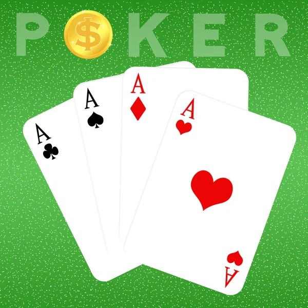 Poker of aces — Stock Photo, Image