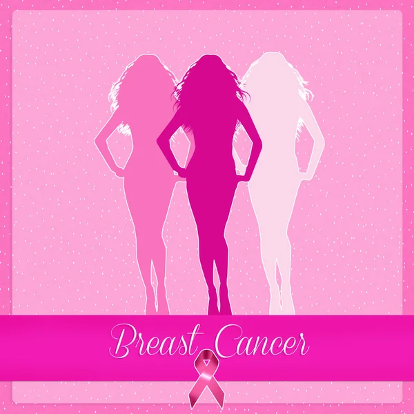 Association breast cancer — Stock Photo, Image
