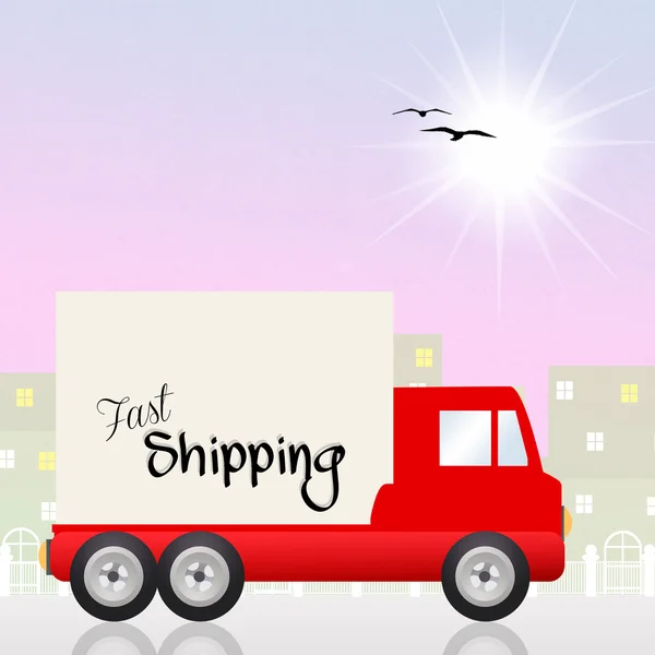 Fast shipping — Stock Photo, Image