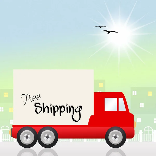 Free shipping — Stock Photo, Image