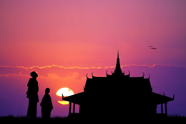 バンコクでの仏教徒 — ストック写真