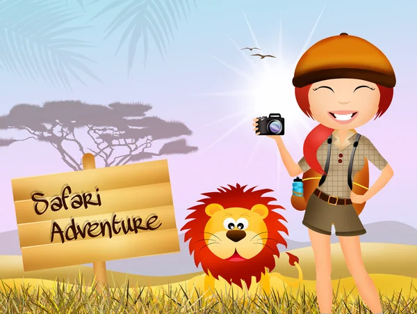 Safari aventura — Fotografia de Stock