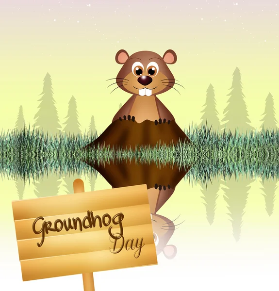 Groundhog Day — Stock Photo, Image