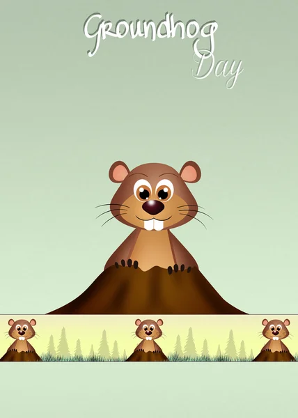Dia da Marmota — Fotografia de Stock