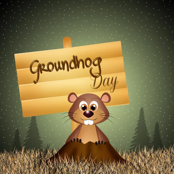 Groundhog Day — Stock Photo, Image