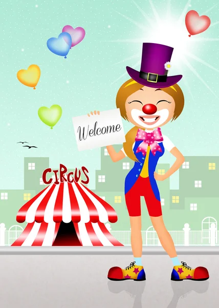 Welcome at the circus — Stock Photo, Image