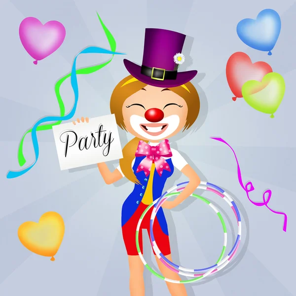 Clown party — Stock Photo, Image