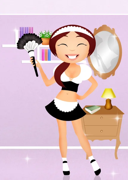 Maid girl — Stock Photo, Image