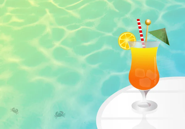 Cocktail on the beach — Stock Photo, Image