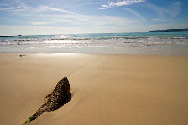 Vit strand — Stockfoto