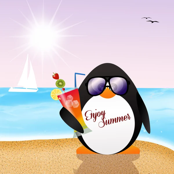Nyáron pingvin — Stock Fotó