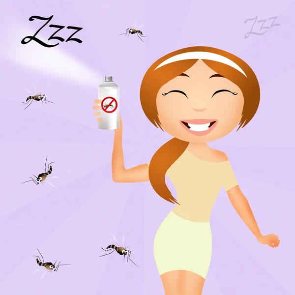 Mückenspray — Stockfoto
