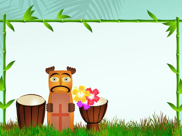 Totem och bongos — Stockfoto