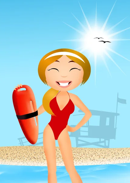 Beach safety — Stock Photo, Image