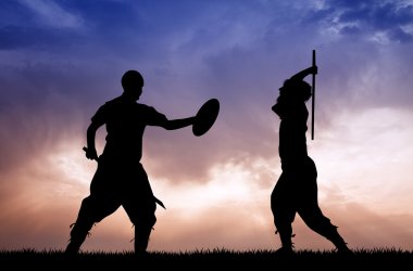 gün batımında mücadele