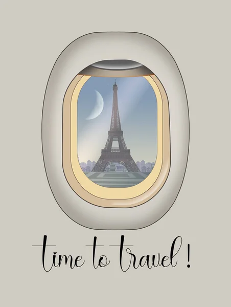 Time Travel Paris Illustration — Stok fotoğraf