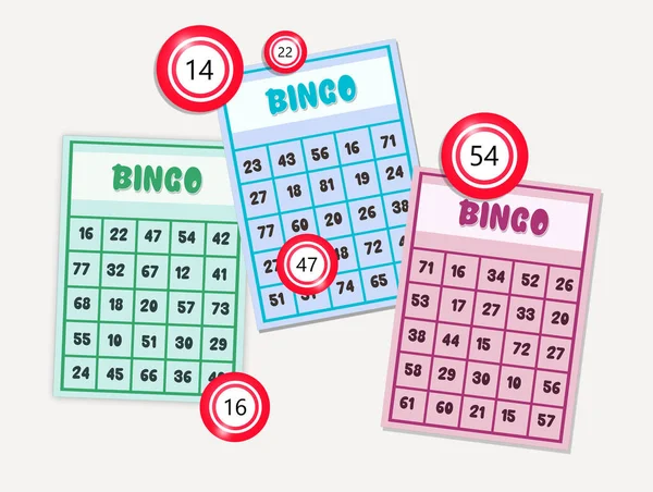 Illustratie Van Bingo Kaarten — Stockfoto