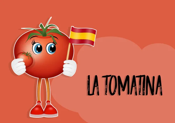 Tomatina Festivali Nin Resmi — Stok fotoğraf