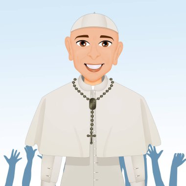 illustration of Pope cartoon