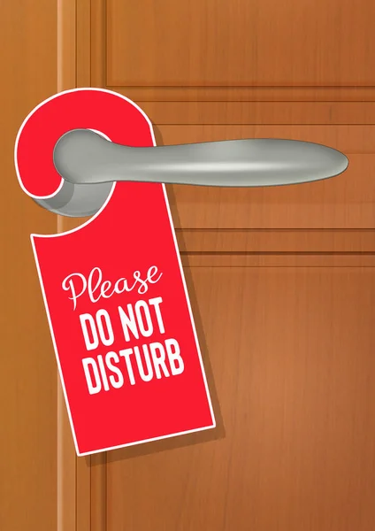 Disturb Sign Door Handle — Stock Photo, Image