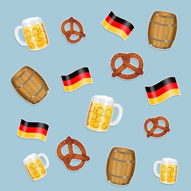 Ekim Festivali nesneleri ile arkaplan