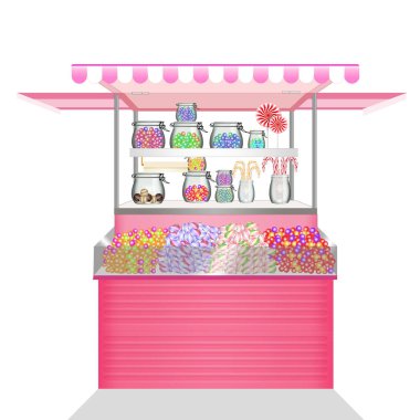 Şekerleme büfesinin çizimi