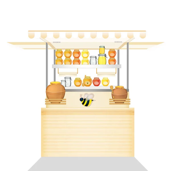 Illustration Des Honigkiosks — Stockfoto