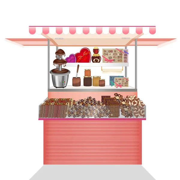 Illustration Kiosque Chocolats — Photo