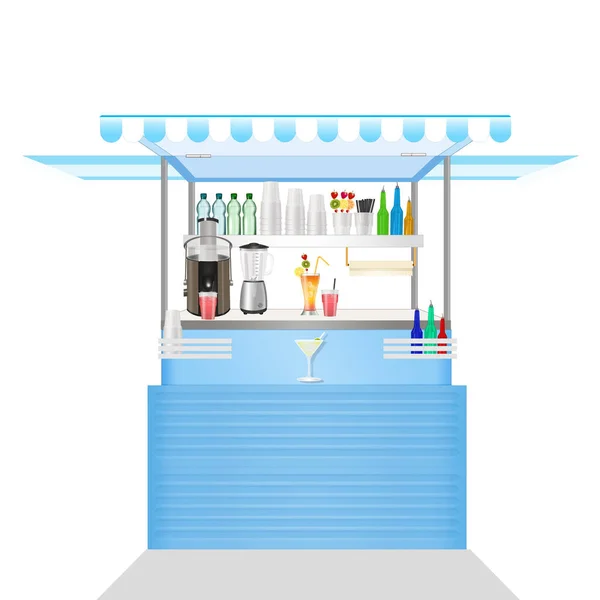 Ilustracja Koktajli Kiosk — Zdjęcie stockowe