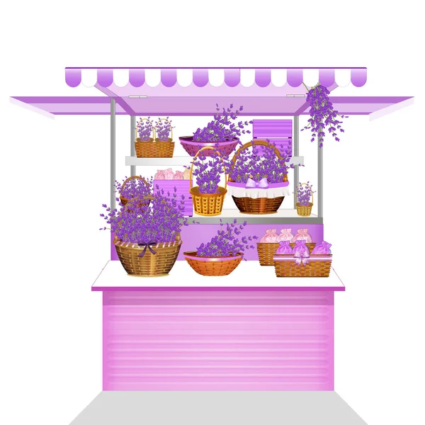 Lavanta büfesi çizimi