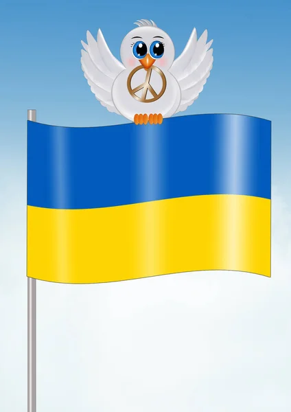 Illustration Peace Ukraine — стоковое фото