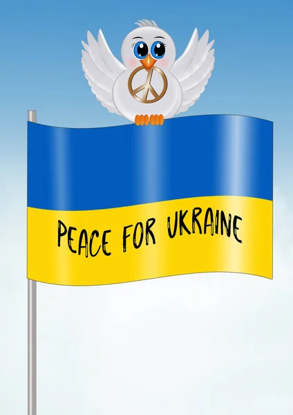Illustration Peace Ukraine — Φωτογραφία Αρχείου
