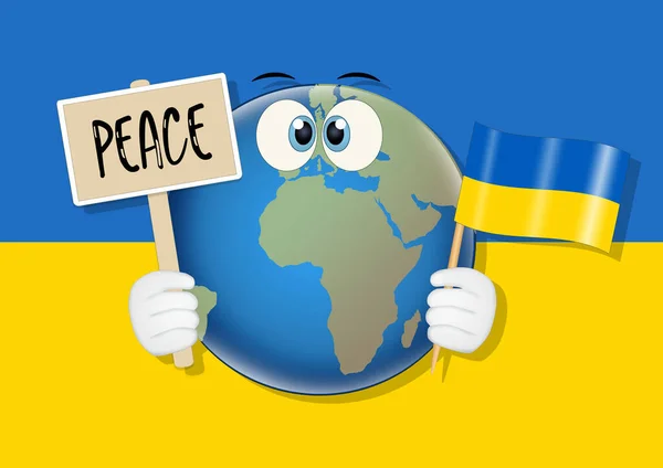 Illustration Peace Ukraine — стокове фото