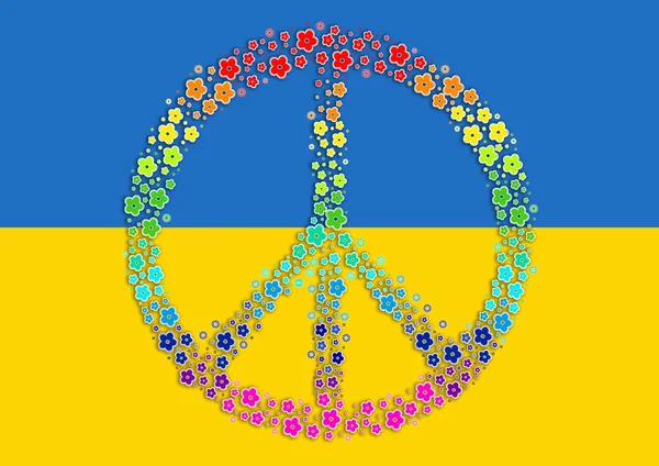 Illustration Peace Symbol — Stock Photo, Image