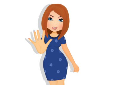 Aşıya karşı olan bir kadının çizimi