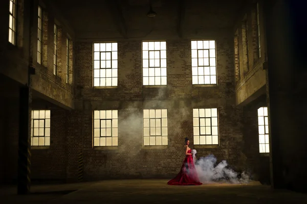 Lady in Red — Stock Photo, Image