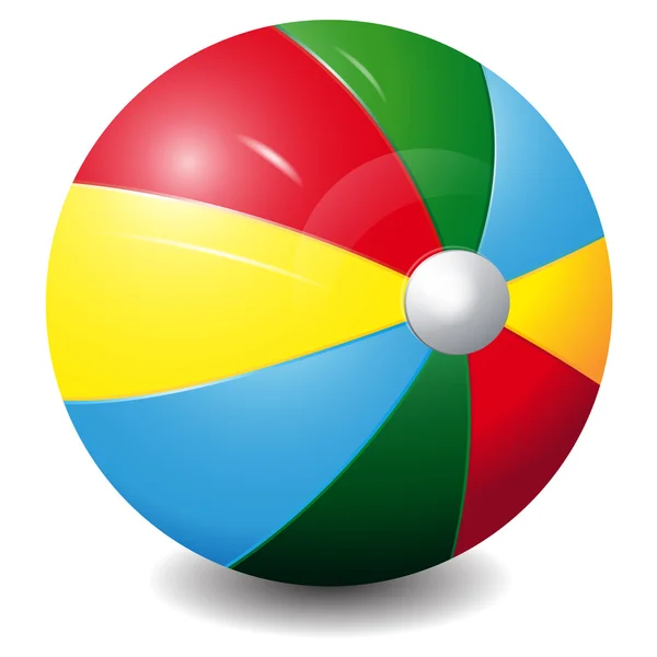 Icono de bola de color brillante Aislado sobre un fondo blanco. Vector — Archivo Imágenes Vectoriales