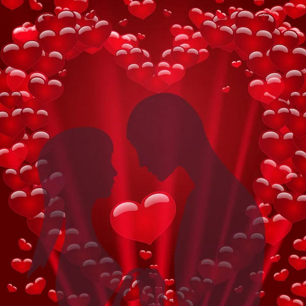 Giorno di San Valentino, concetto di amore — Vettoriale Stock