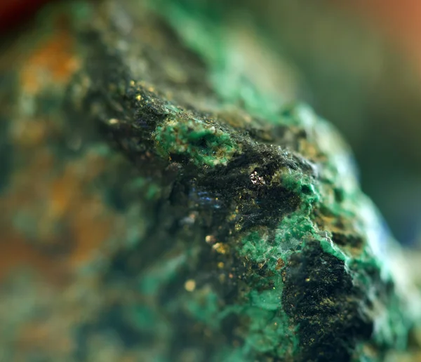 Nugget. ädla metaller och kristaller. extrem närbild — Stockfoto