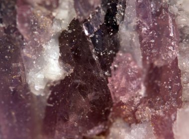 kristaller. aşırı closeup