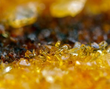 Amber. Makro. aşırı closeup