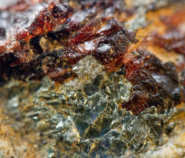 Pedra de cristal. Extremo closeup.Macro — Fotografia de Stock