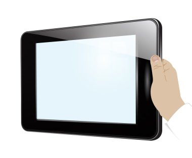 el tablet. vektör