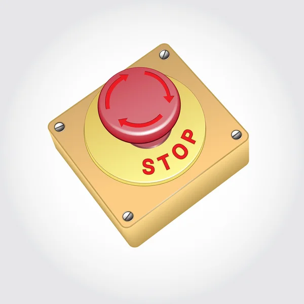 Botón STOP.Vector — Archivo Imágenes Vectoriales