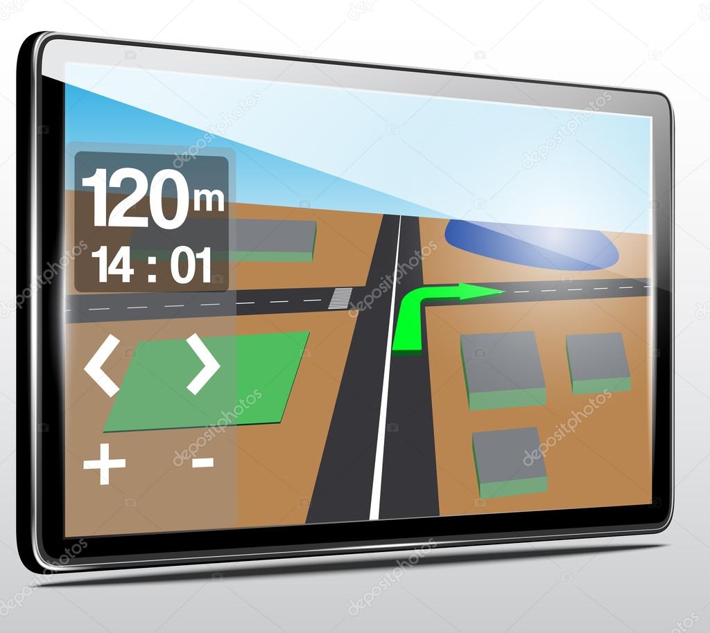 GPS navigation.Vector