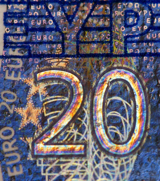 Euro. extrém Vértes. makró — Stock Fotó