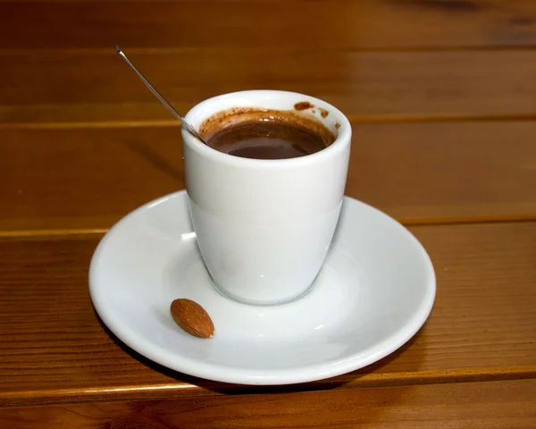Tasse, café, noix — Photo