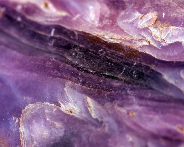 Charoite silicat minera, fundal abstract fantastic. Macro — Fotografie, imagine de stoc