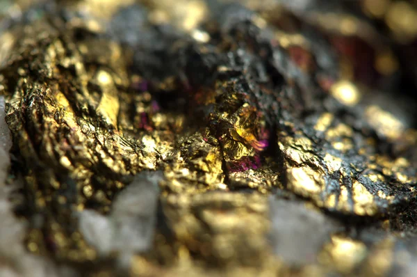 Golden metal background. Macro — Stock Photo, Image