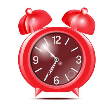 Kırmızı alarm clock.vector